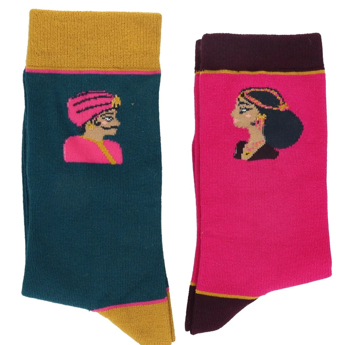 Coffret duo de chaussettes adulte - Mariage Indien