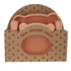 Coffret premier repas bébé silicone pêche