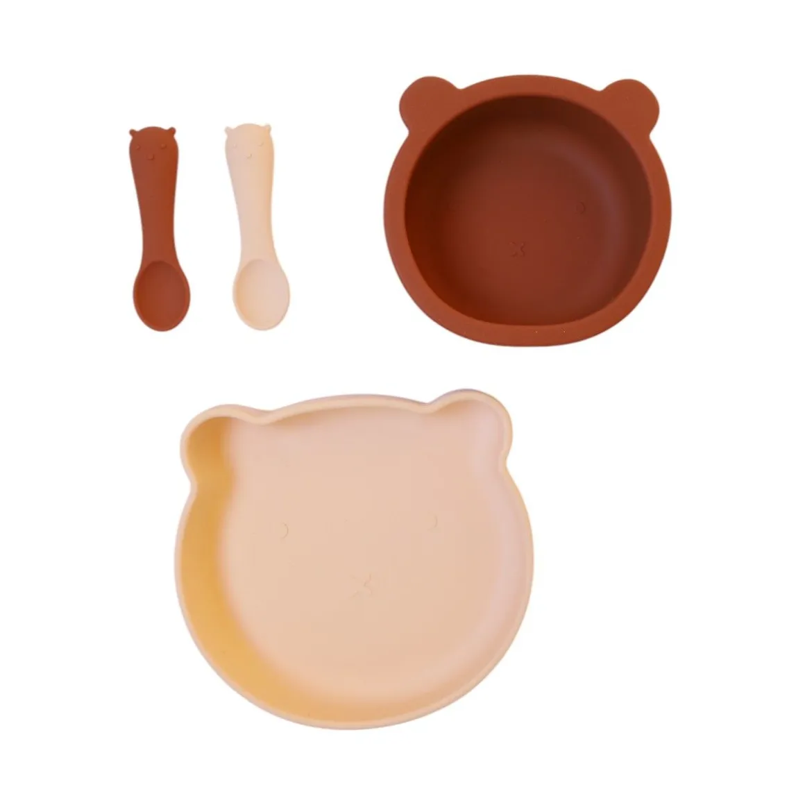 Coffret premier repas bébé silicone - Petit déj