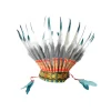 Coiffe Chef indien bleu canard