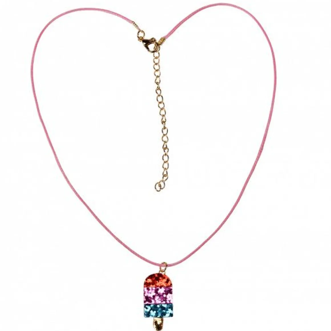 Collier à paillettes glace