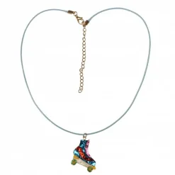 Collier à paillettes patin à roulettes