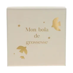 Collier bola de grossesse plaqué or cœur