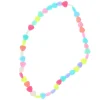 Collier cœurs colorés