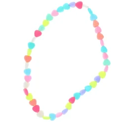 Collier cœurs colorés
