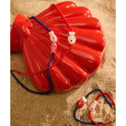 Collier en perles bleues et poisson - Trouville