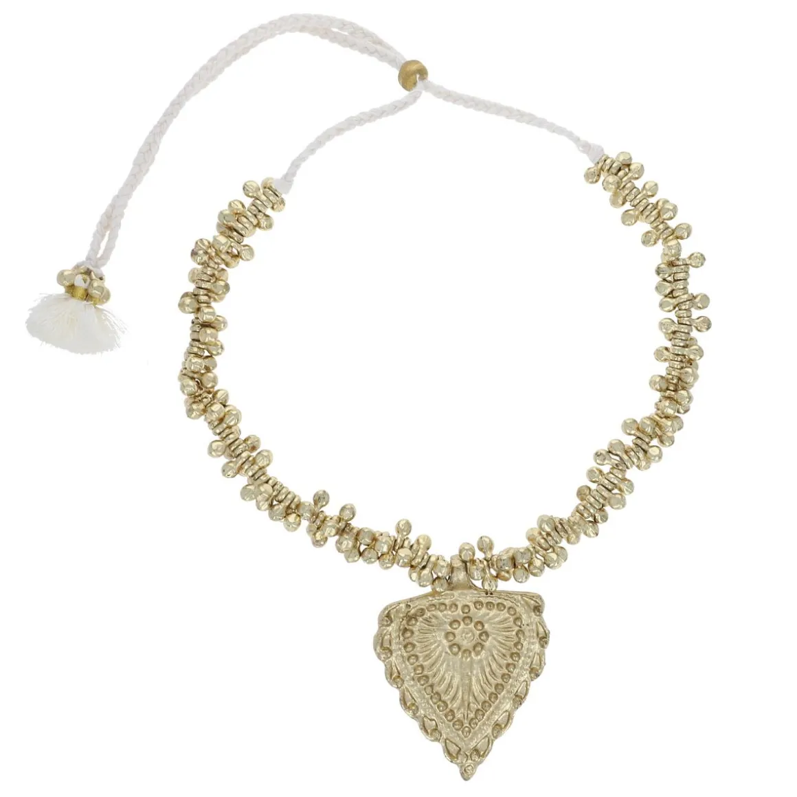Collier indien cœur doré - Mariage Indien