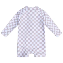 Combinaison de bain anti-UV à damier