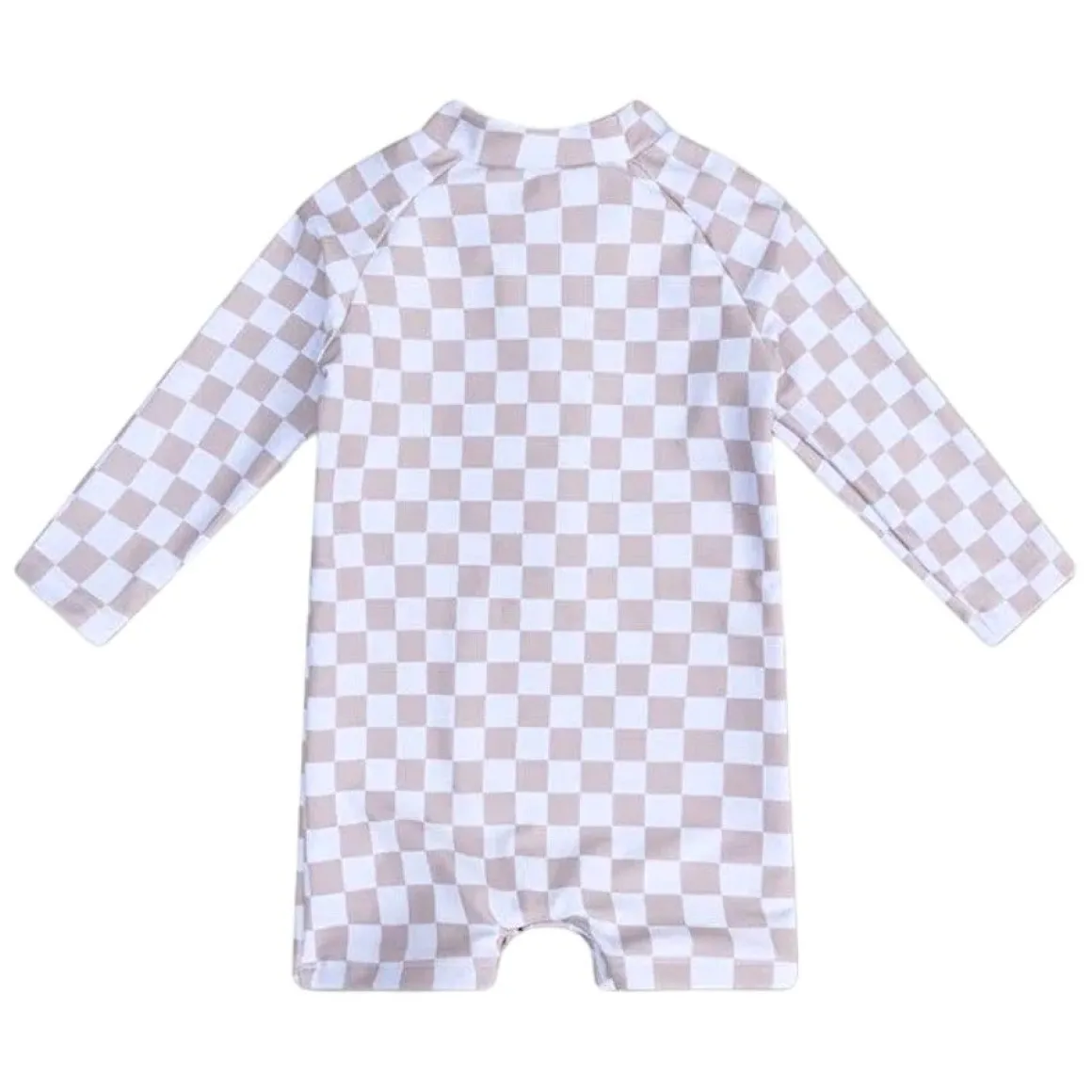 Combinaison de bain anti-UV à damier