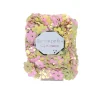 Confettis fleur pâquerette jaune et rose