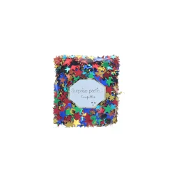 Confettis métallisés étoiles multicolores
