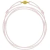 Cordon rose pâle fermoir doré