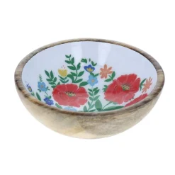 Coupelle en bois à fleurs Polka Folk
