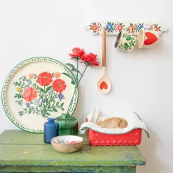 Coupelle en bois à fleurs Polka Folk