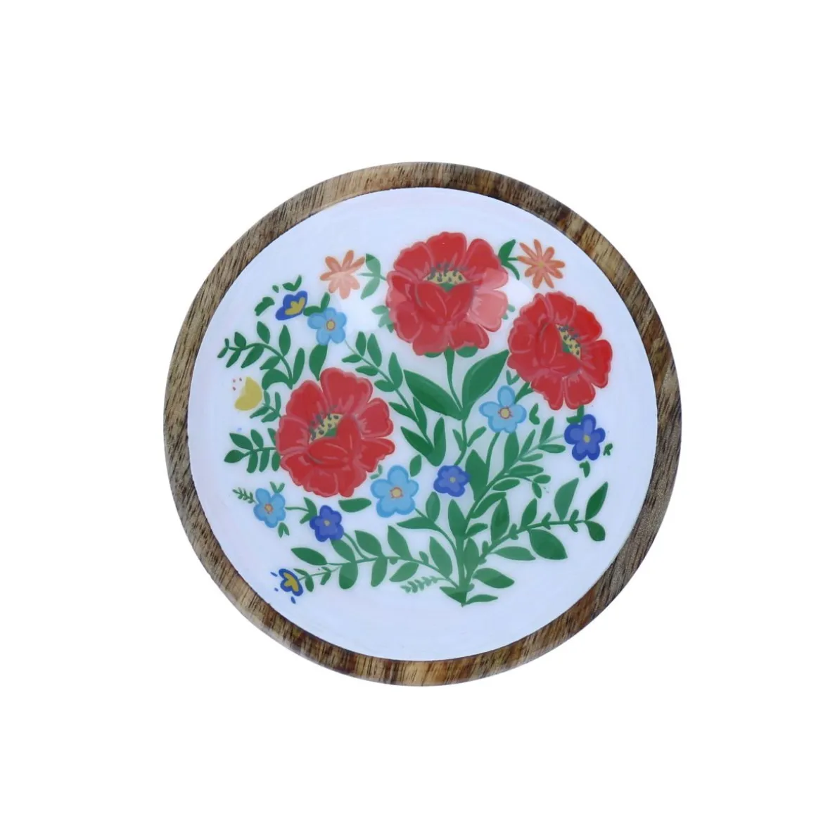 Coupelle en bois à fleurs Polka Folk