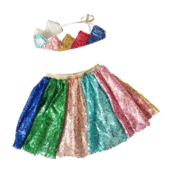 Couronne sequins multicolores