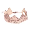 Couronne sequins rose cuivre