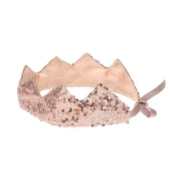 Couronne sequins rose cuivre