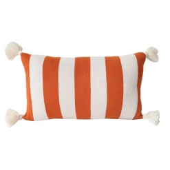 Coussin en tricot rayé - Sahara