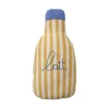 Coussin en tricot rayé bouteille de lait - Petit déj