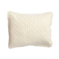 Coussin pointelle écru 30x40
