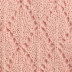 Coussin pointelle rose 30x30
