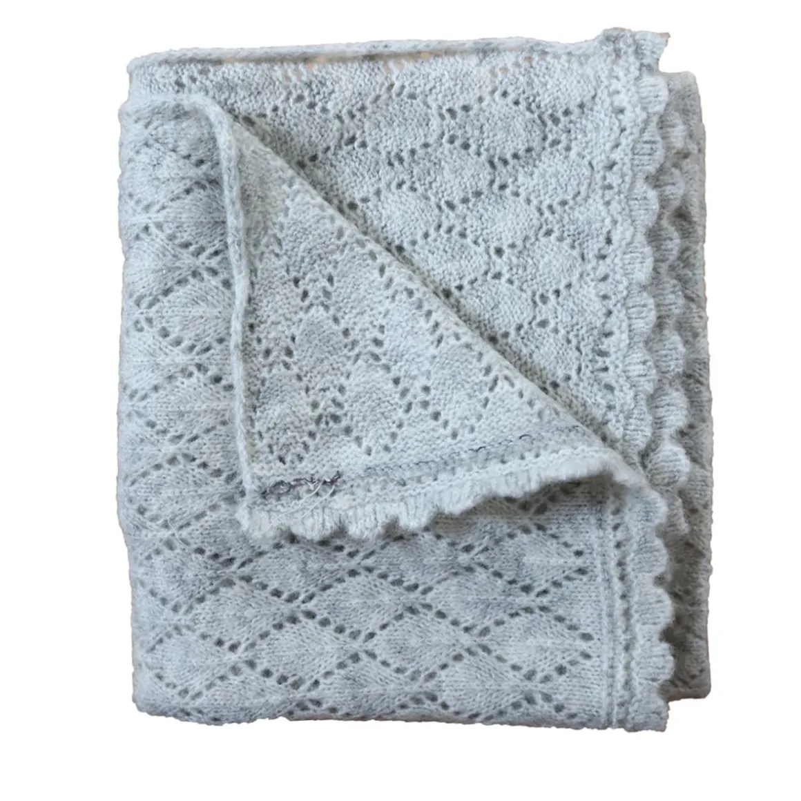 Couverture pointelle grise