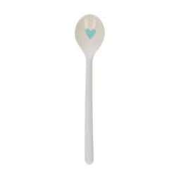 Cuillère à latte coeur bleu