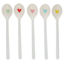 Cuillère à latte coeur bleu