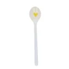 Cuillère à latte coeur jaune
