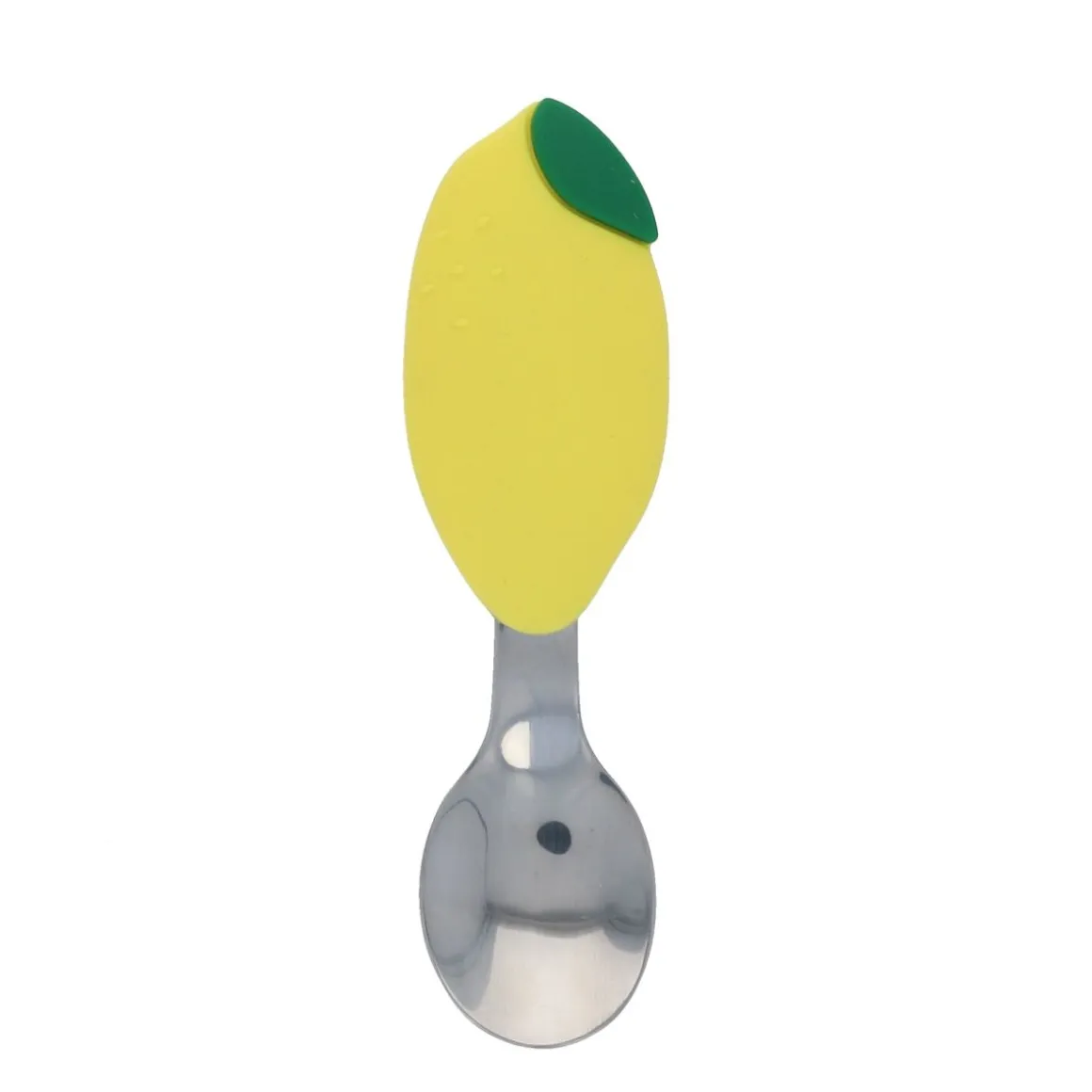 Cuillère manche citron en silicone