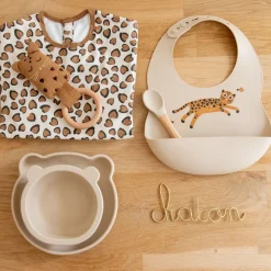 Cuillère silicone beige