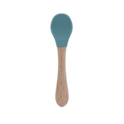 Cuillère silicone bleu ciel