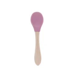 Cuillère silicone rose framboise