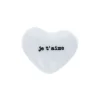 Cœur en céramique blanc "Je t'aime"