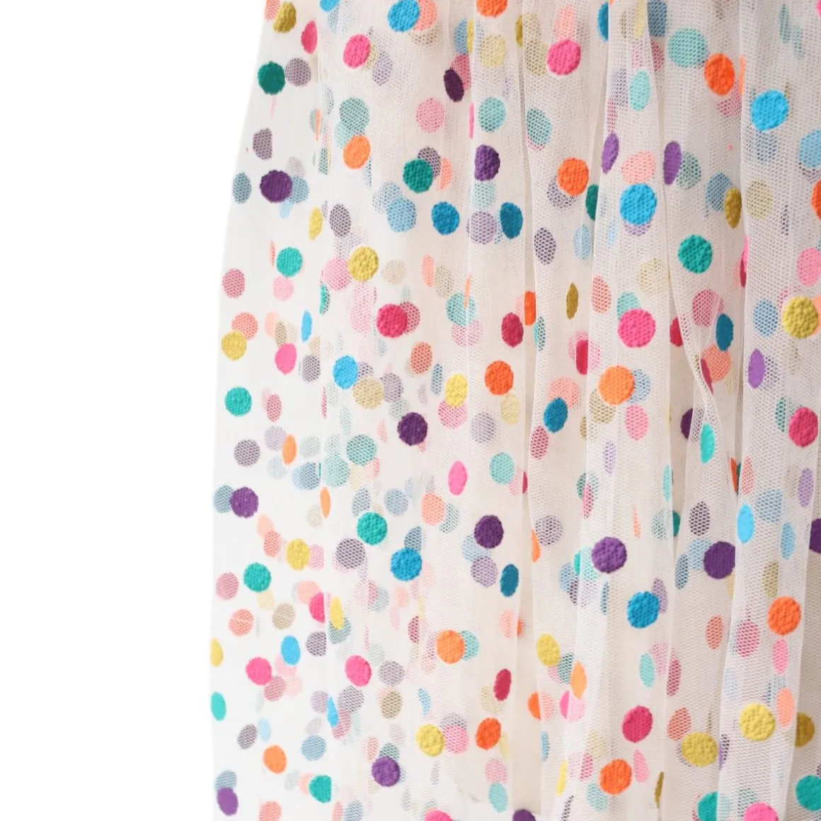 Déguisement cape à pois multicolores