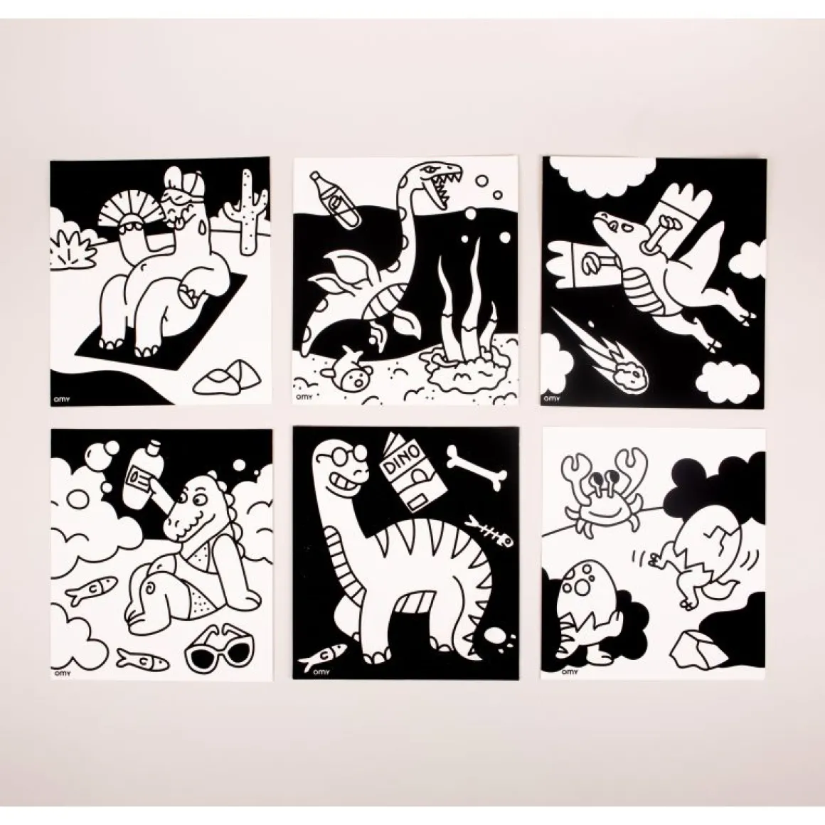 Dinosaure en velours à colorier