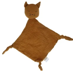 Doudou lange chat jaune moutarde