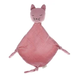 Doudou lange chat vieux rose