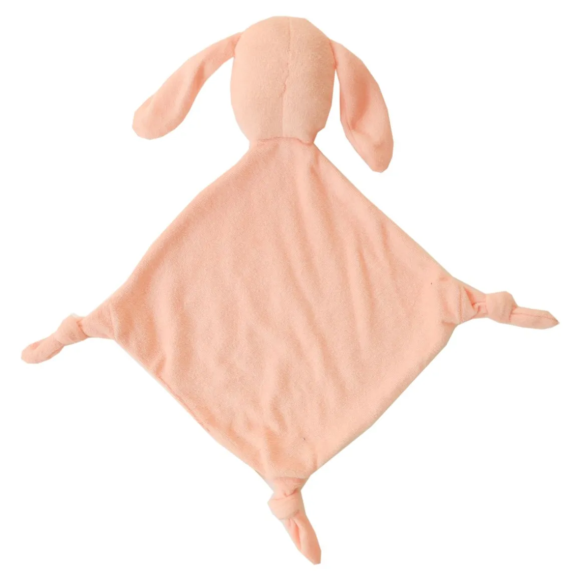 Doudou lapin éponge rose pâle