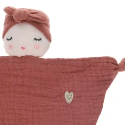 Doudou plat lutin terracotta