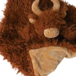 Doudou plat vache - Bébé Highland