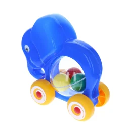 Eléphant bleu à roulette