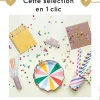 Ensemble déco Anniversaire Jaune