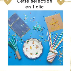 Ensemble déco Anniversaire Bleu