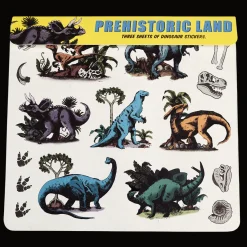 Ensemble de 3 feuilles d'autocollants dinosaures