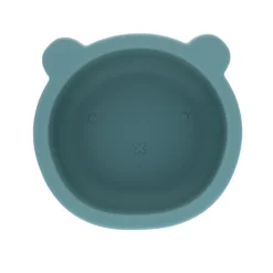 Ensemble vaisselle en silicone bleu ciel
