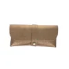 Etui à lunettes cuir irisé bronze