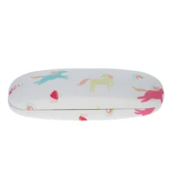 Etui à lunettes licornes multicolores