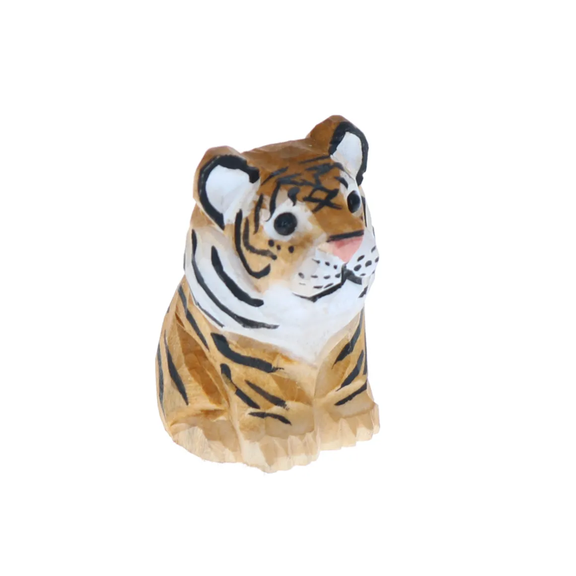 Figurine en bois bébé tigre